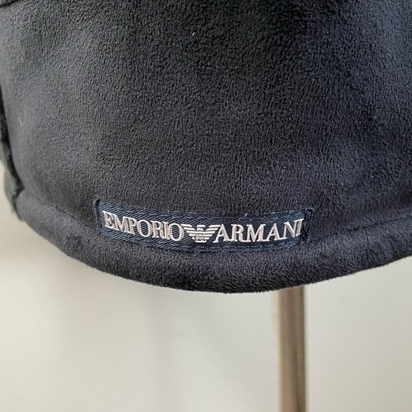 EMPORIO ARMANI Reversible Synthetic Shearling Coat size 50 - Picture 7 of 15